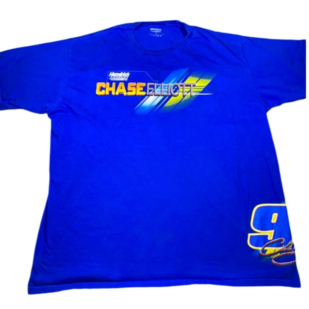 Chase Elliott T-Shirt Men’s XL NASCAR Wrap Around Short Sleeve Crew Graphic Tee
